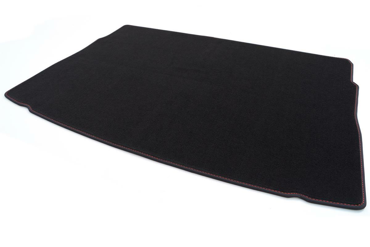 NEU VW Kofferraummatte Golf 7 VII [Limousine] Original Premium Velours, Naht rot