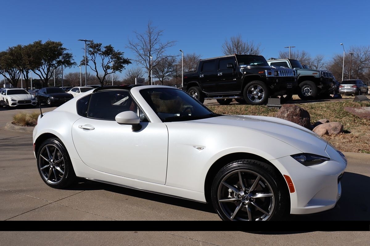 2022 Mazda Mx5 Miata Rf, Snowflake White Pearl Mica With 1558 Miles
