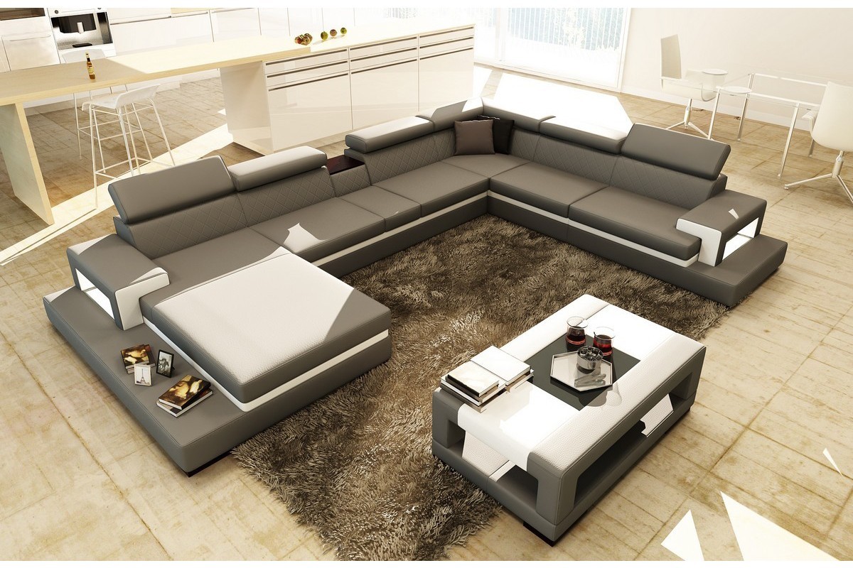 Bernal Extra Sofa Sectional Left Facing Chaise includes Coffee Table