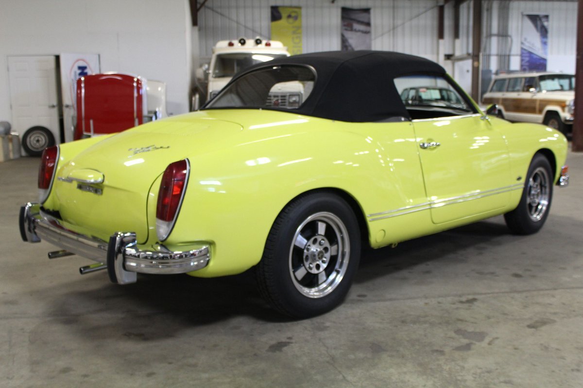 1972 Volkswagen Karmann Ghia 41809 Miles Saturn Yellow Convertible