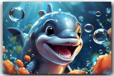 Dolphin 4 x 6 inch Exclusive Art Print Collectible Photo 10074