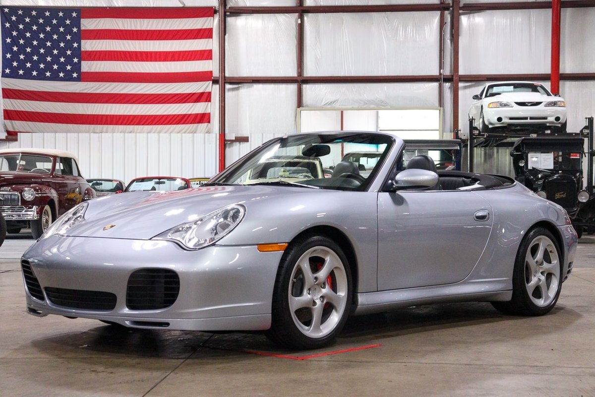 2004 Porsche 911 Carrera 4S Cabriolet 61090 Miles Polar Silver Convertible 3.6L