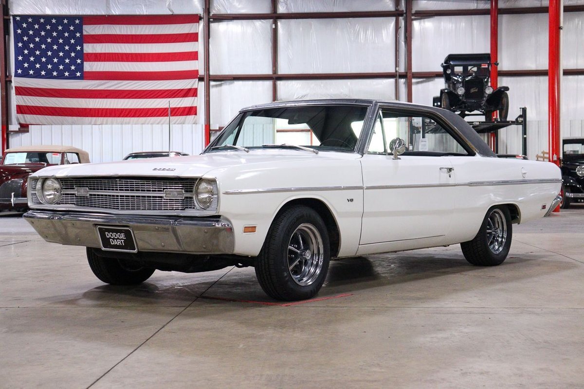 1969 Dodge Dart  73129 Miles White Coupe 273ci V8 Automatic