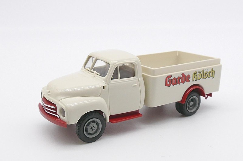 C061 Brekina Lkw Opel Blitz Kasten Pritsche Garde KÃ¶Lsch Gebraucht Beschreibung