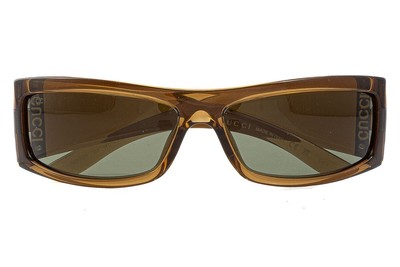 Pre-owned Gucci Gg1492s-003 Brown Sunglasses