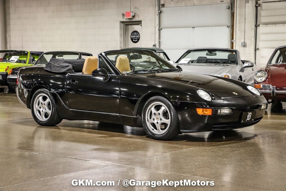 1993 Porsche 968 Cabriolet Black Convertible 3.0L 4-Cylinder 78312 Miles