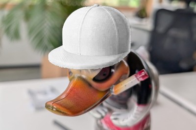Passend für Rubber Duck*: Kopfbedeckung für die Lkw Ente Full cap weiss