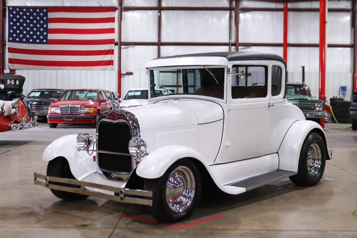 1929 Ford Model A Hot Rod 813 Miles Pearl White Coupe 350ci V8