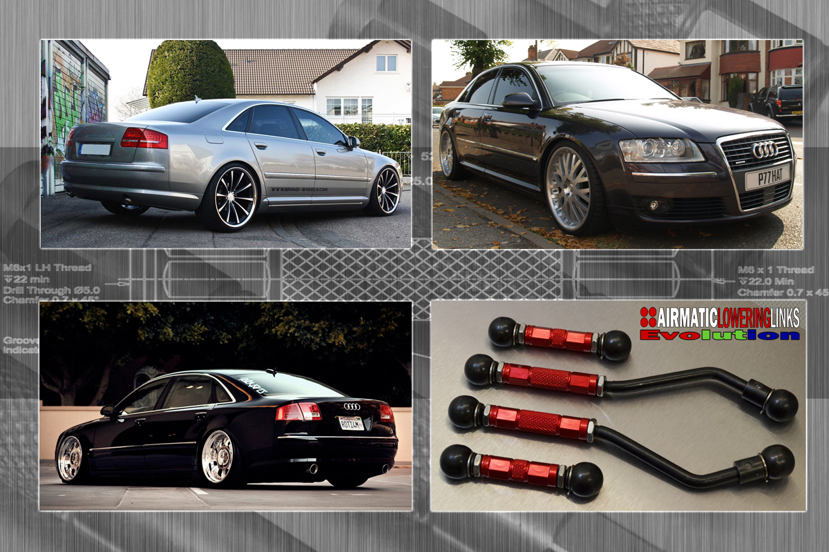 AUDI A8 S8 D3 EVOLUTION AIR SUSPENSION LOWERING KIT ...