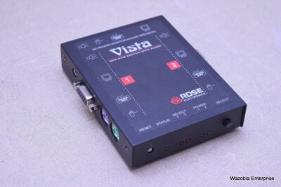 ROSE ELECTRONICS VISTA MINI KVM SWITCH WITH AUDIO MODEL KVT-2PC