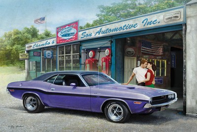 Jigsaw puzzle Vehicle Dodge Challenger R/T Plum Crazy 1970 1000 piece NEW 