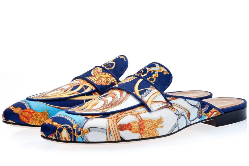 Designer Totem Casual Shoes Genuine Leather Men 'S Half Shoes for Men Mules