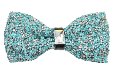 Crystal Rhinestone Luxurious Wedding Banquet Prom Party Adjustable Bow tie