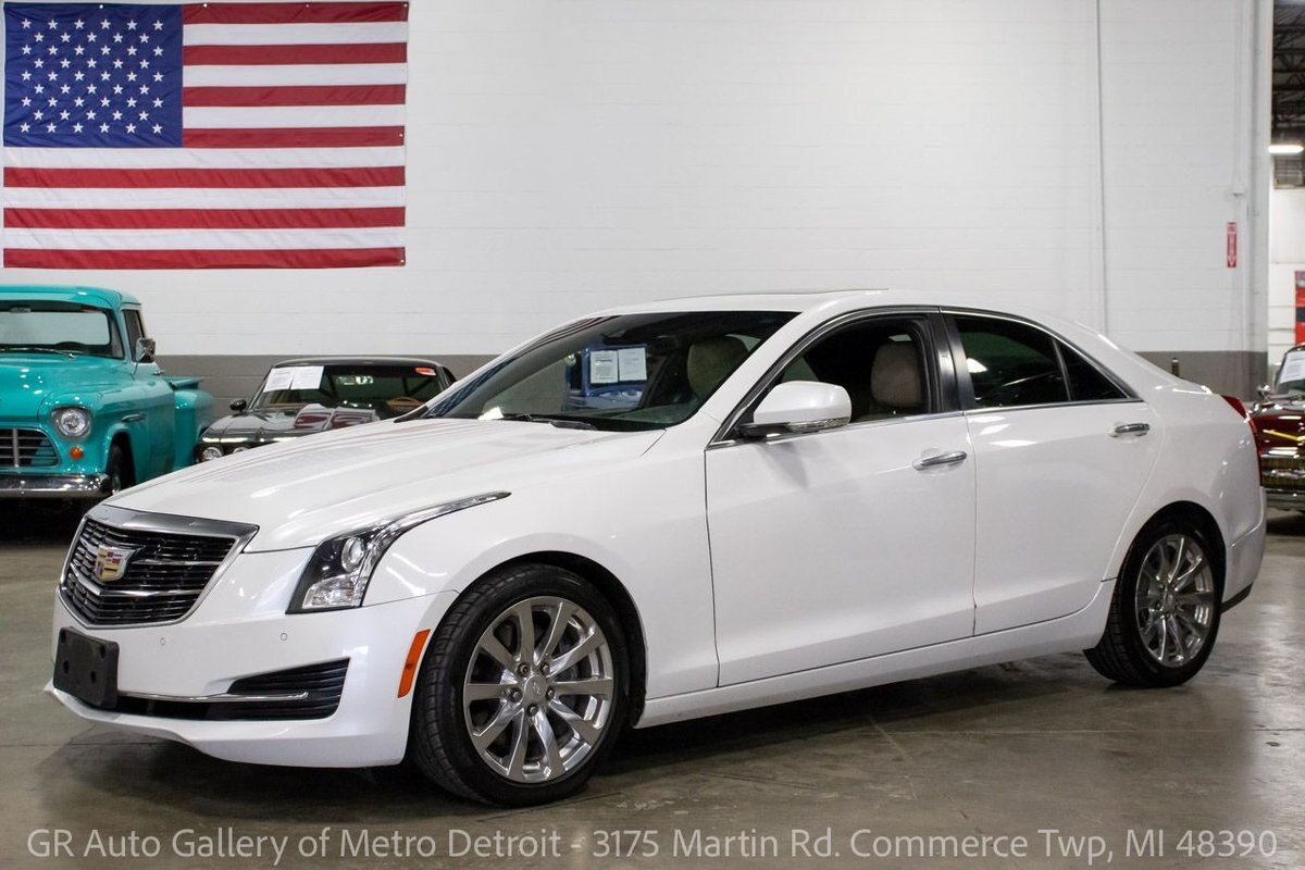 2017 Cadillac ATS 2.0T Luxury 61408 Miles Pearl White  2.0L 4-Cylinder Automatic