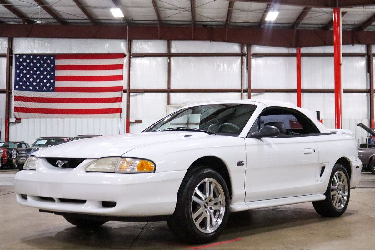 1995 Ford Mustang Gt 103557 Miles Oxford White Convertible 5.0 Liter V8