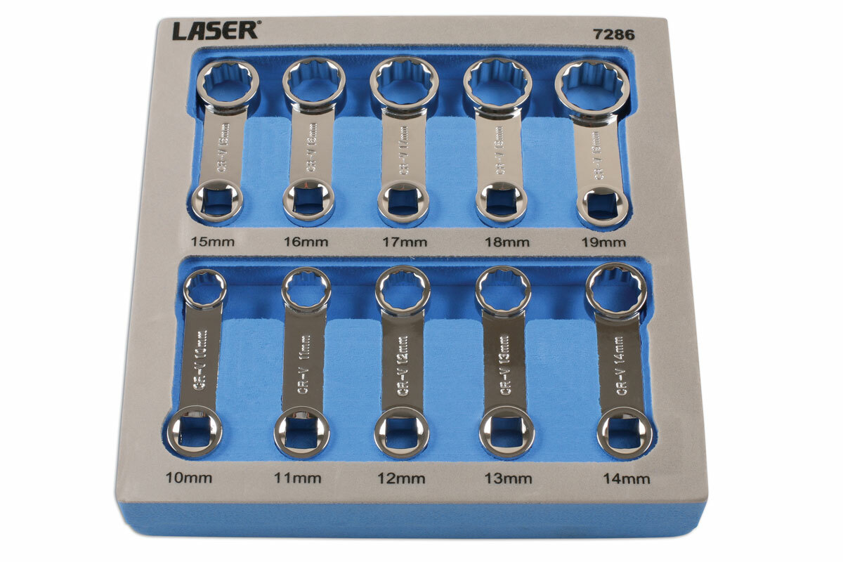 Torque Wrench Spanner 12 Point Adaptor Set 3/8 Drive Metric 10pc 10mm