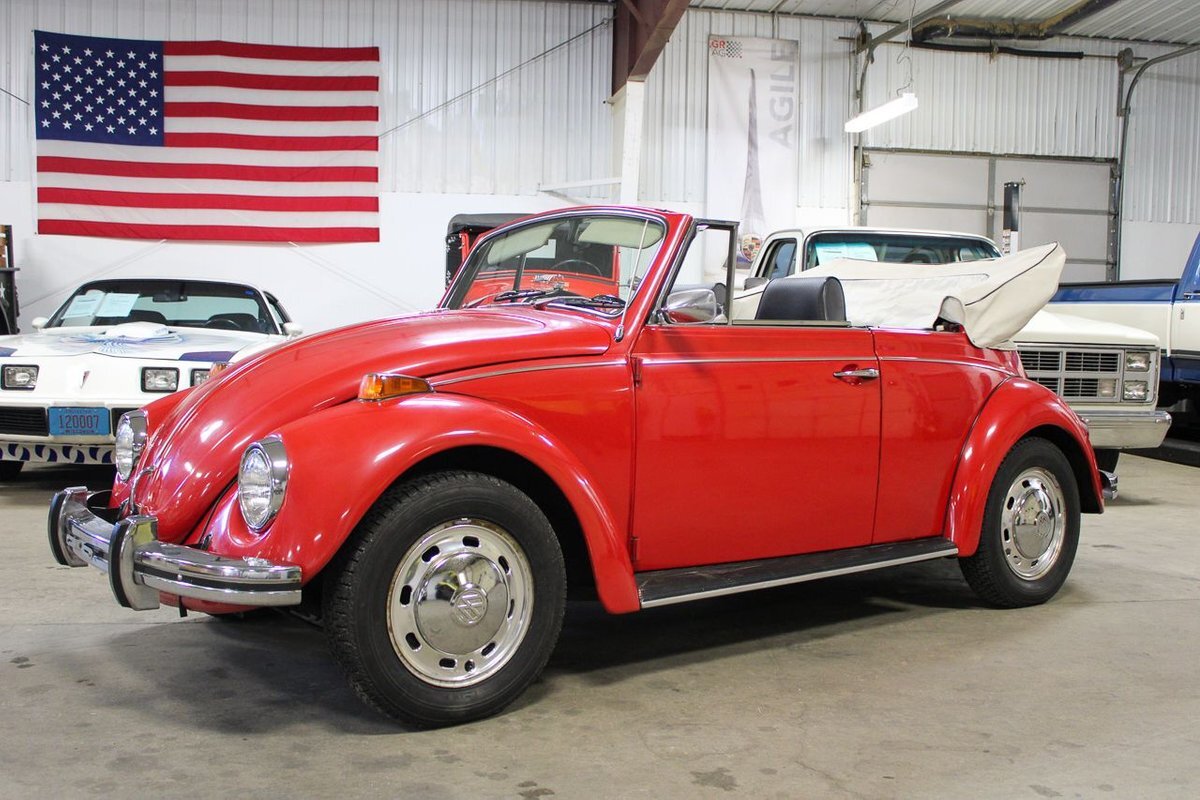 1970 Volkswagen Beetle Convertible 14066 Miles Red Convertible 1600 cc 4-Speed M