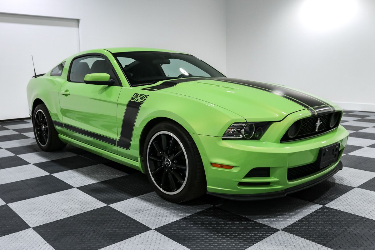 2013 Ford Mustang Boss 302 14001 Miles Green Coupe Boss 302 5.0L Coyote 6 Speed