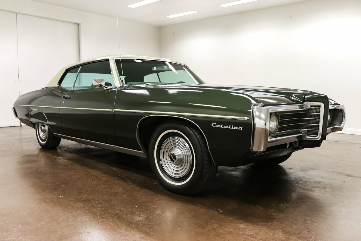1969 Pontiac Catalina 4875 Miles Green Coupe 400ci V8 Turbo 400
