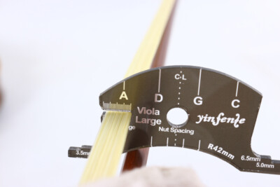 Viola Bridge Nut Shaping Tool String Spacing Marker & Bow RE-HAIR Gauge
