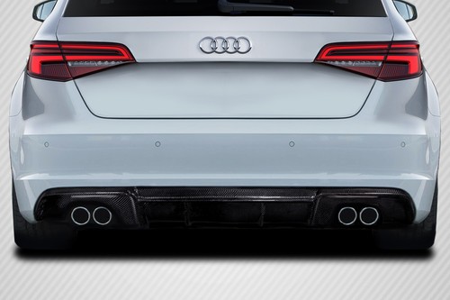 For 2013-2016 A3 Sportback Carbon Creations RS3 Look Rear Diffuser - 1 Piece
