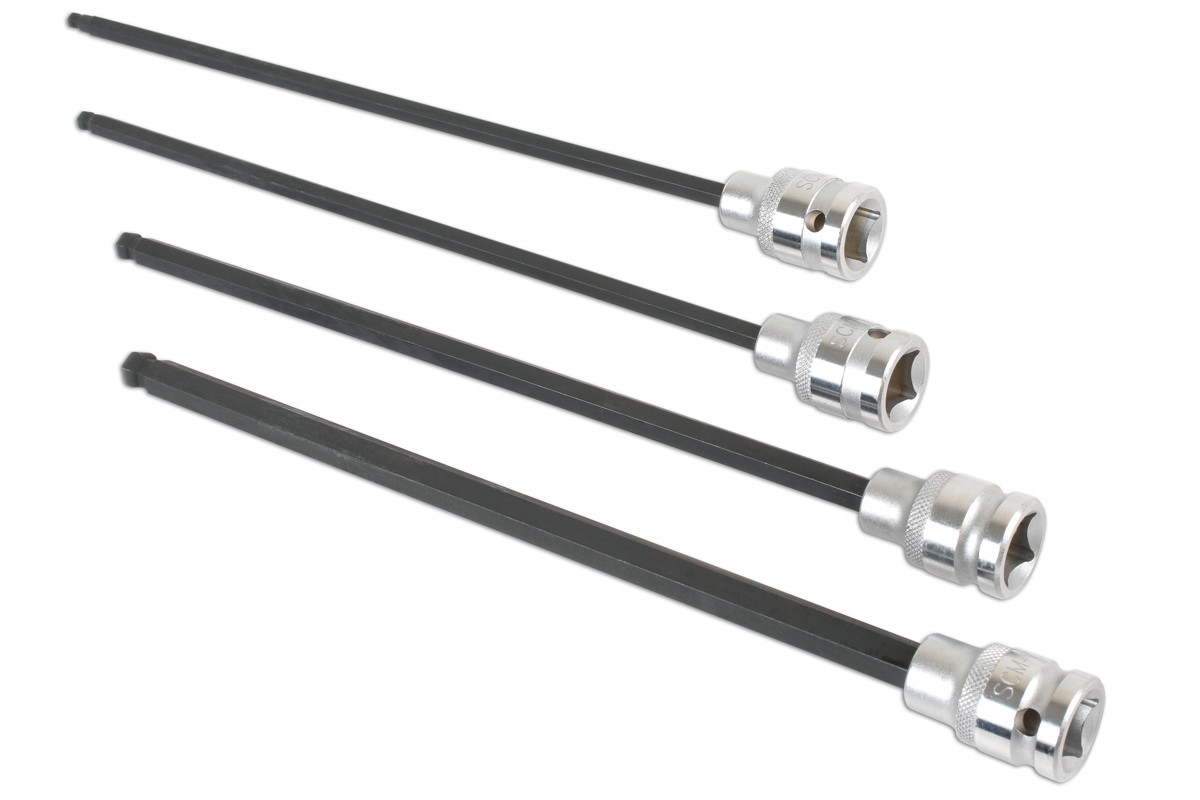 Extra Long Hex Allen Bit Key Socket 288mm Long 5mm 6mm 8mm 10mm 1/2