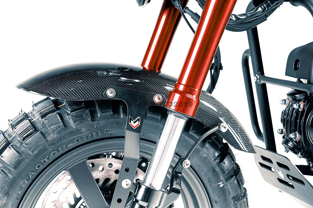 FOR HONDA DAX 125 FRONT FENDER CARBON PURE + ADJUSTABLE