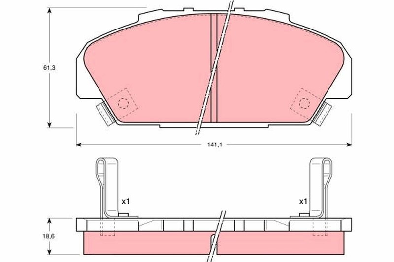 Trw Gdb1137 Plaquettes De Freins Avant Pour Honda Accord Iv Coupe (Cb, Cc)