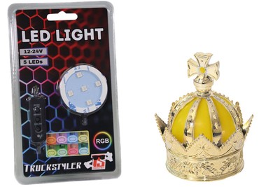 Set Goldkrone Lufterfrischer mit RGB LED-Beleuchtung 5V USB-Anschluss Vanille -