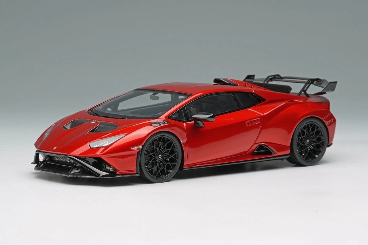 Make Up EIDOLON EM737B 1/43 Lamborghini Huracan STO 2021 Rosso Effesto Ltd 100