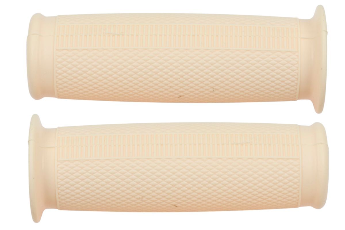 Griffgummi-Satz für SIMSON SR1, SR2, SR 2E, KR 50 - beige - ballige Form