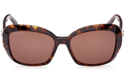 Swarovski SK383 52E Brown Butterfly Sunglasses Plastic Frame 55-16-140 W Stones