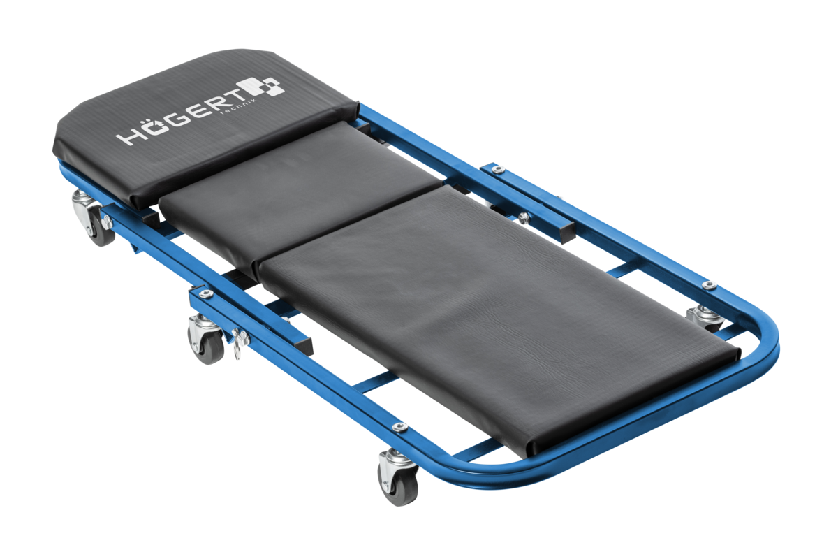 HÖGERT TECHNIK HT7G563 Werkstattliege mit Sitzfunktion 2 in 1 102 x 40 cm Neu