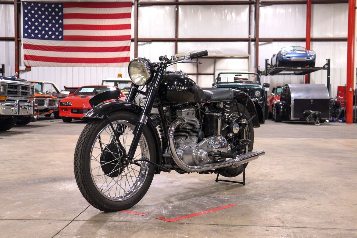 1950 Ariel Motor Cycle Square-Four 1491 Miles Black Other 998cc 4-Speed Manual