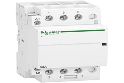 Schneider Electric Contacteur modulaire A9C20863 iCT - 63A, 3 urgences, 220-2...