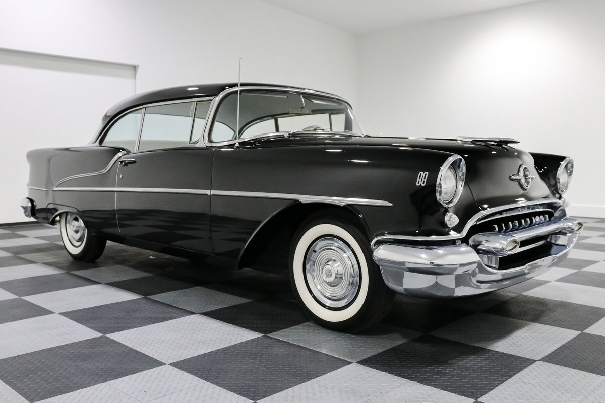 1955 Oldsmobile 88  48362 Miles Black Coupe 324 Rocket V8 3 Speed Automatic