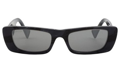 Pre-owned Gucci Gg0516s-013-52 Grey Grey Silver