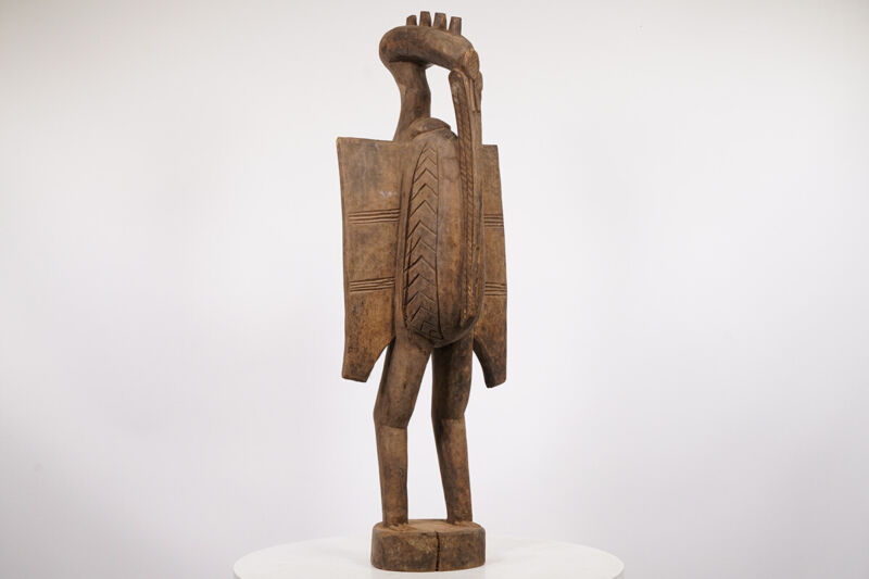 Senufo Hornbill Statue 33.5" - Ivory Coast - African Art