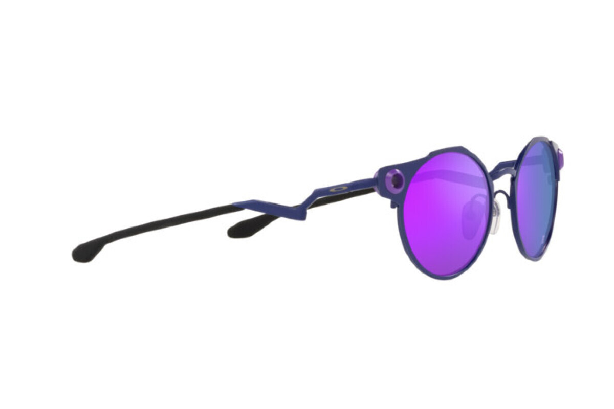 Pre-owned Oakley Sunglasses Deadbolt Fabio Quartararo Matte Navy Prizm Violet Oo6046-10 In Purple