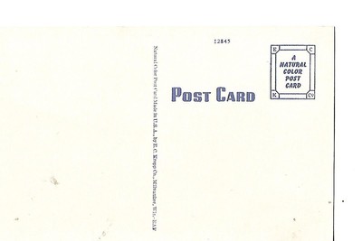 IRON ORE MINING, IRON MOUNTAIN, MICHIGAN, 1940'S LINEN POST CARD