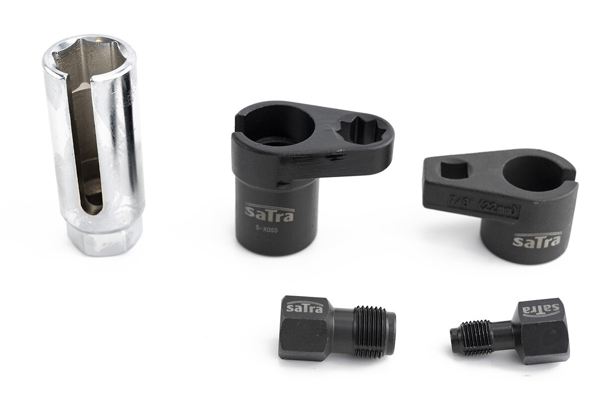 SXOS5 5pc Oxygen Lambda Sensor Socket Thread Chasers Tool Set Car