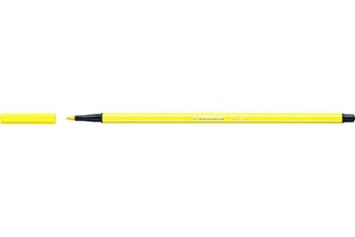 Stabilo Pen 68, 1 Piece of Felt tip, Middle tip Yellow Amarillo limón