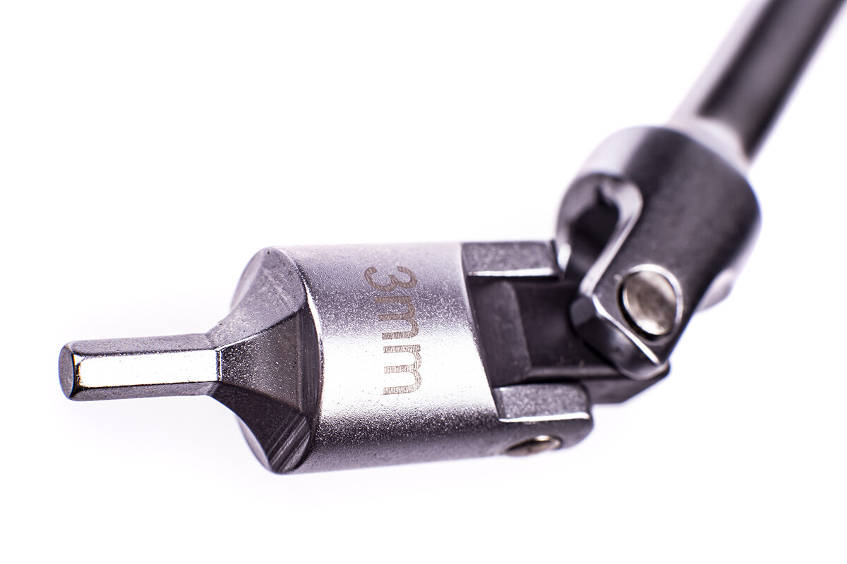 TH358 3mm Hex/ Allen T Bar Extension Wrench Extra Reach Universal Joint Sliding eBay