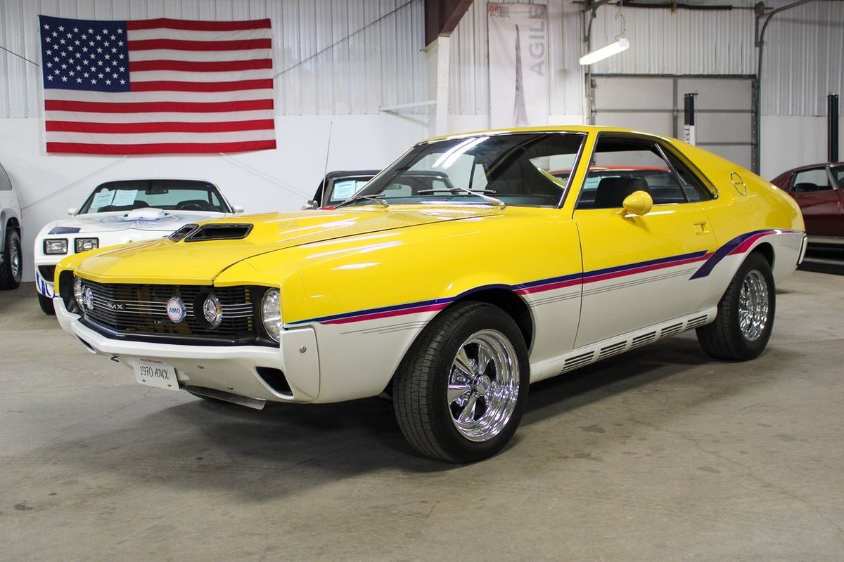 1970 AMC AMX  7600 Miles Yellow/Pearl Coupe 401ci Tremec TKX 5 speed manual