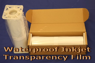 Waterproof Inkjet Screen Positive Film 13'' x 100' /roll - 4mil