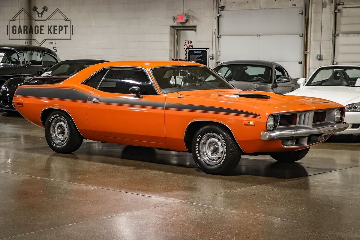 1973 Plymouth Barracuda Orange Coupe 318 V8 609 Miles Used Plymouth