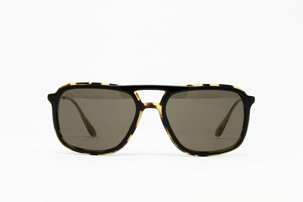 Pre-owned Prada Sunglasses Pr06vs-nai5s2 Top Black Medium Havana Brown Lens 54mm