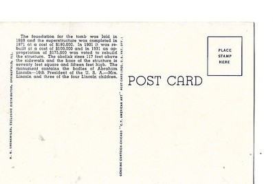 LINCOLN TOMB, OAK RIDGE CEMETERY, SPRINGFIELD, ILLINOIS, 1930'S