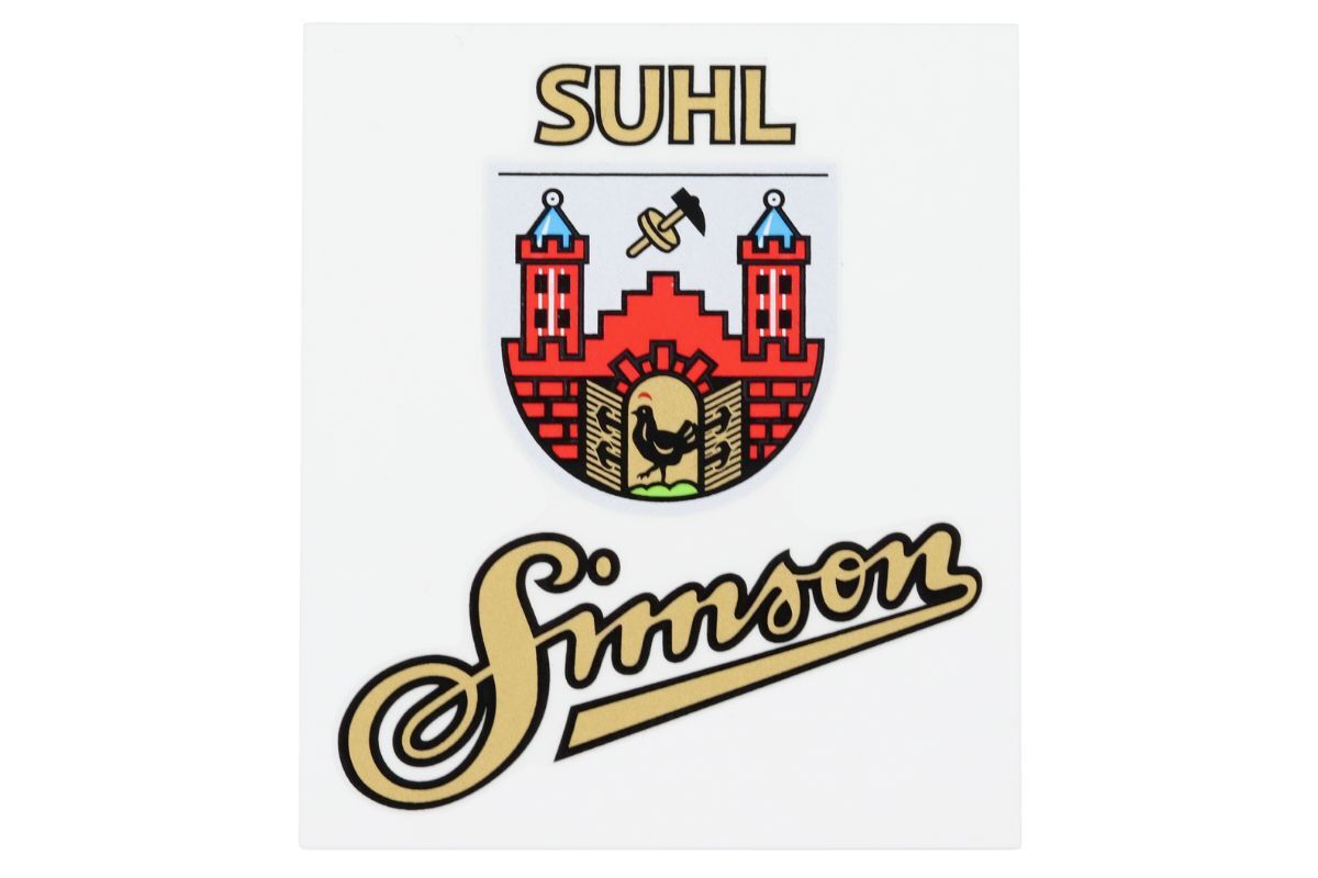 Tankemblem, Aufkleber für Simson Suhl SR1, SR2, SR 2E, AWO 425 Sport