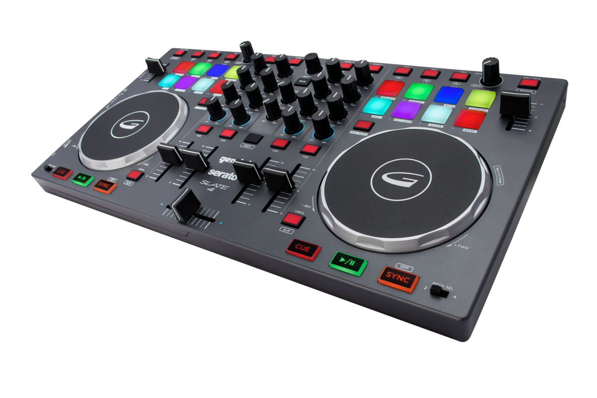 Gemini Slate 4 DJ Controller bundled with Serato DJ Pro